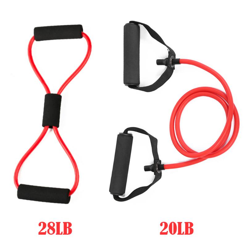 

8-Shape 2PCS Yoga Pull Rope Elastic Exercise Resistance Bands Set Expander Rope Band Fitness Equipment for Home Gym fitness band
