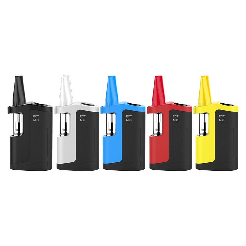 

ECT MIQ Vape Box Mod Kits Empty Vape Pen Vaporizer Pen Starter Kits 0.5ML Ceramic Cartridges 350mAh Vape Mods Battery E Cigarettes, Random colors full kits