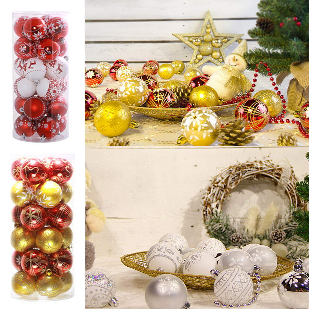 

Christmas Colors Shatterproof Ball Ornaments Decoration,Themed with Tree Skirt W817
