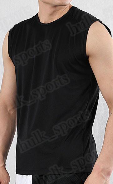 

47788 Summer sleeveless sports and fitness vests men loose T shirt cotton running vest trend clothing bottom outsidse wear comfortable 50, Daguanlan