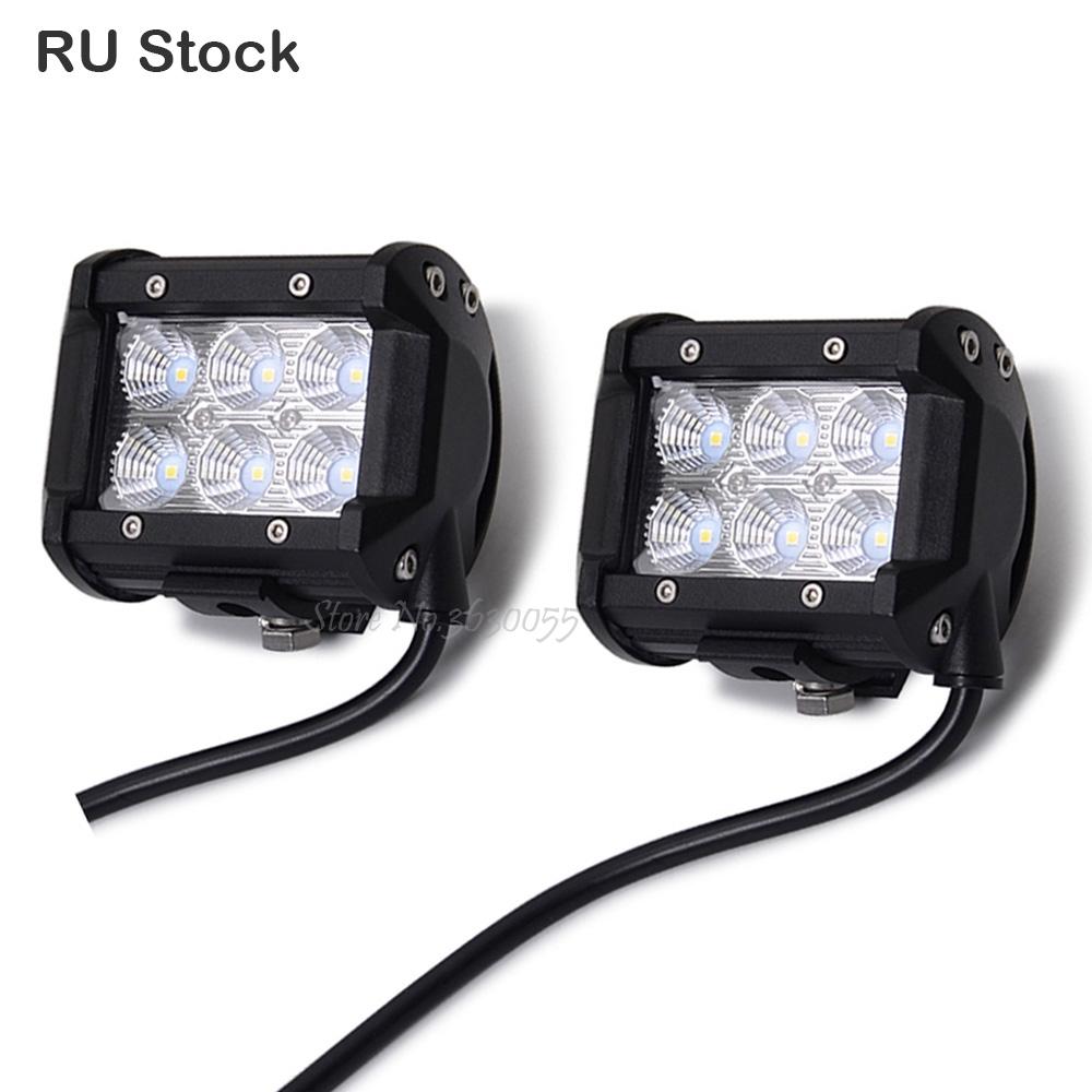 

LED Work light Bar,Driving Light Waterproof 4'' 18W,3D Flood Beam,For Car/SUV/Truck/ATV/UTV/4WD/Motorbike/Boat/Fishing/Garden