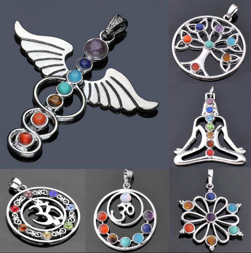 

Fashion 6 Resin Quartz Hexagon Pendulum Chakra Healing Gemstone Pendant For Necklace