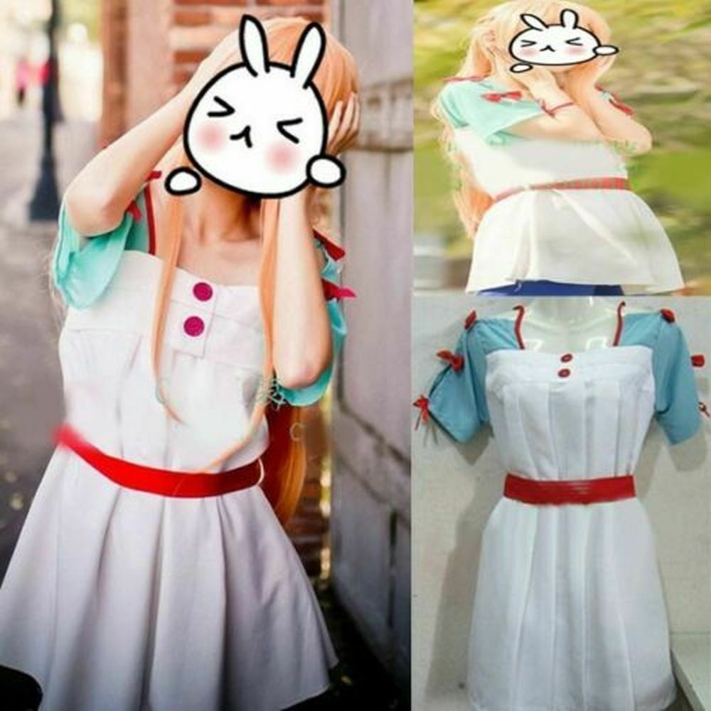 Anime Sword Art Online Asuna Cosplay Costume Cute Fashion Dress Free Shipping