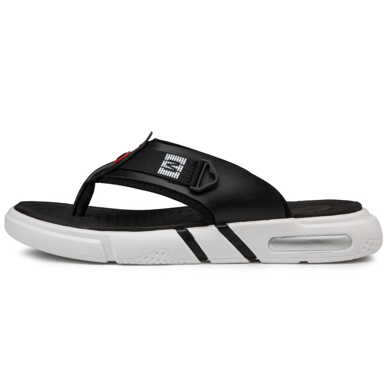 

sandali couro para piel rubber beach homme 2020 cuero sandalle herren slide heren sandles da outdoor leather sandals sandalia, Black