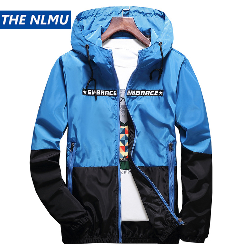 

Mens Casual Camouflage Hoodie Jacket 2018 New Autumn Butterfly Print Clothes Men's Hooded Windbreaker Coat Male Outwear WO232, Red