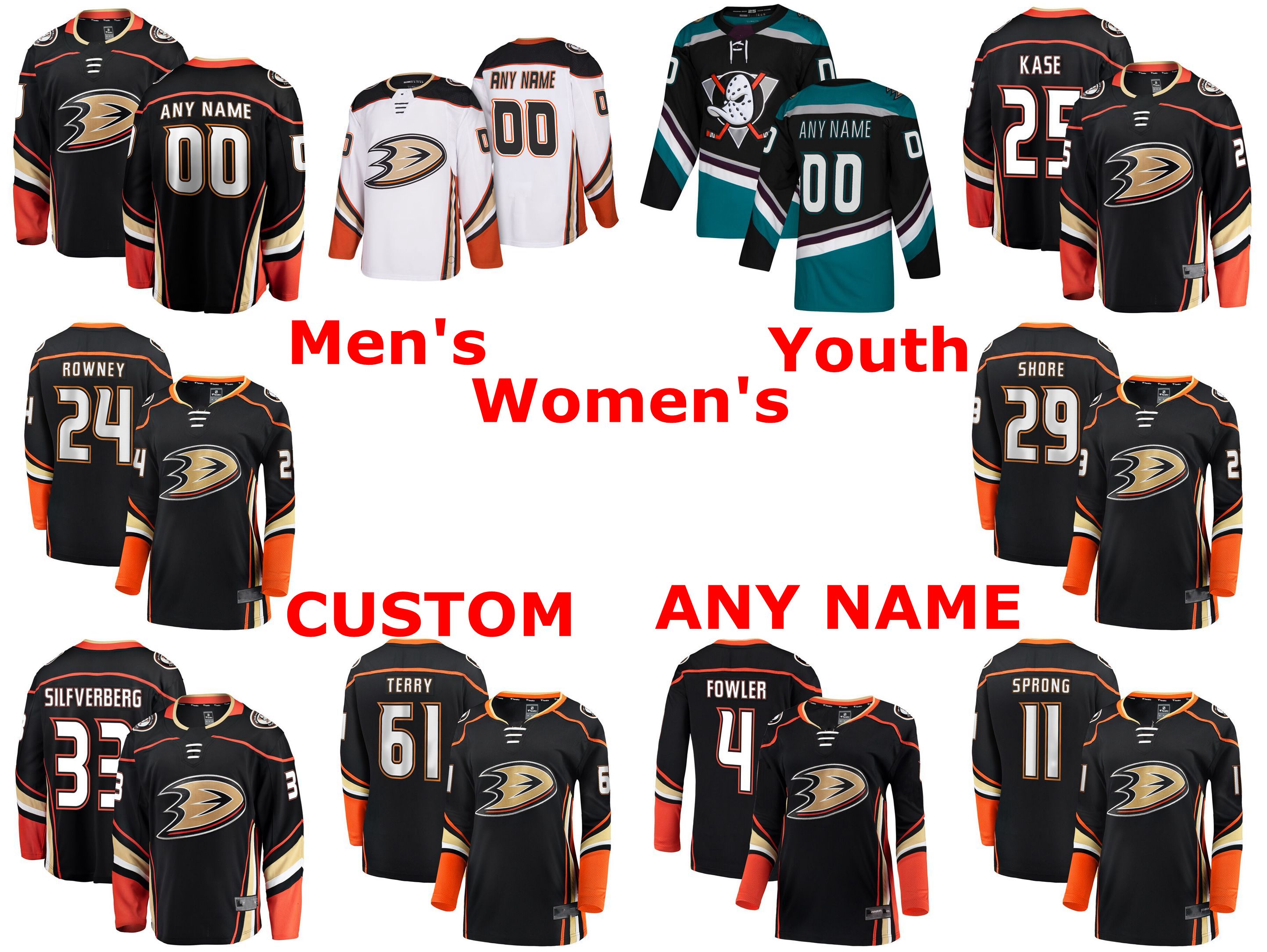

Anaheim Ducks Jerseys Devin Shore Jersey Jakob Silfverberg Daniel Sprong Troy Terry Cam Fowler Black White Hockey Jerseys Custom Stitched, Youth black home