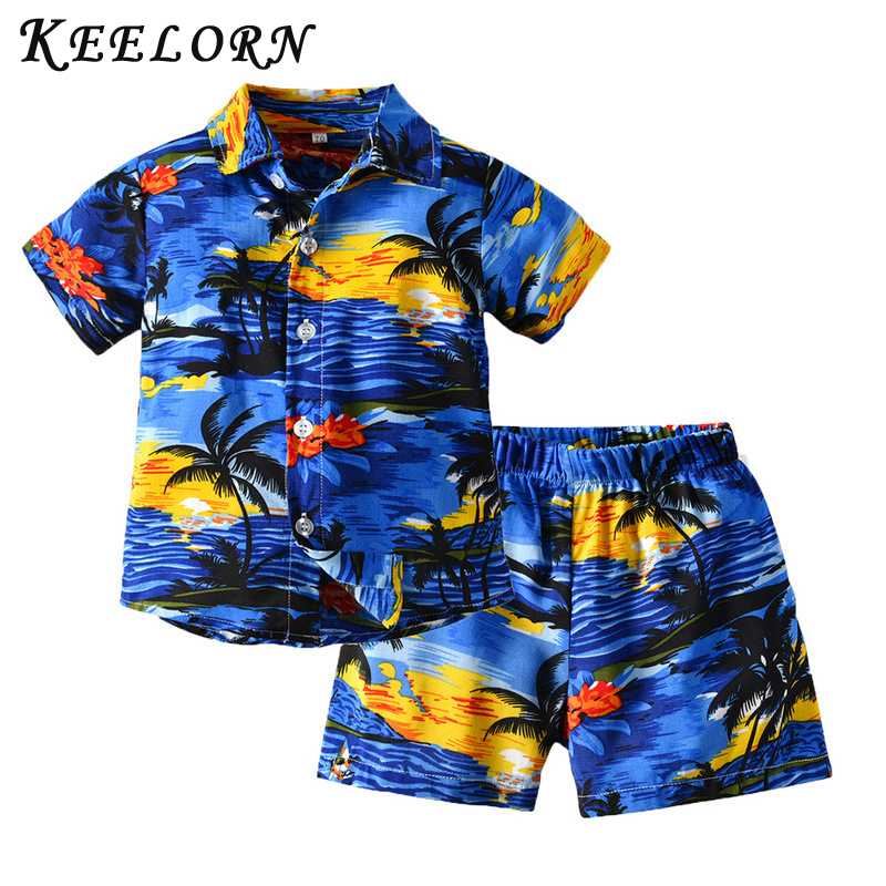 

Keelorn Infant Clothing Boys Shorts T Shirt Top 2pcs Suit Baby Boys Summer Clothes Set Printed Cotton boutique kids clothing, Ah644green
