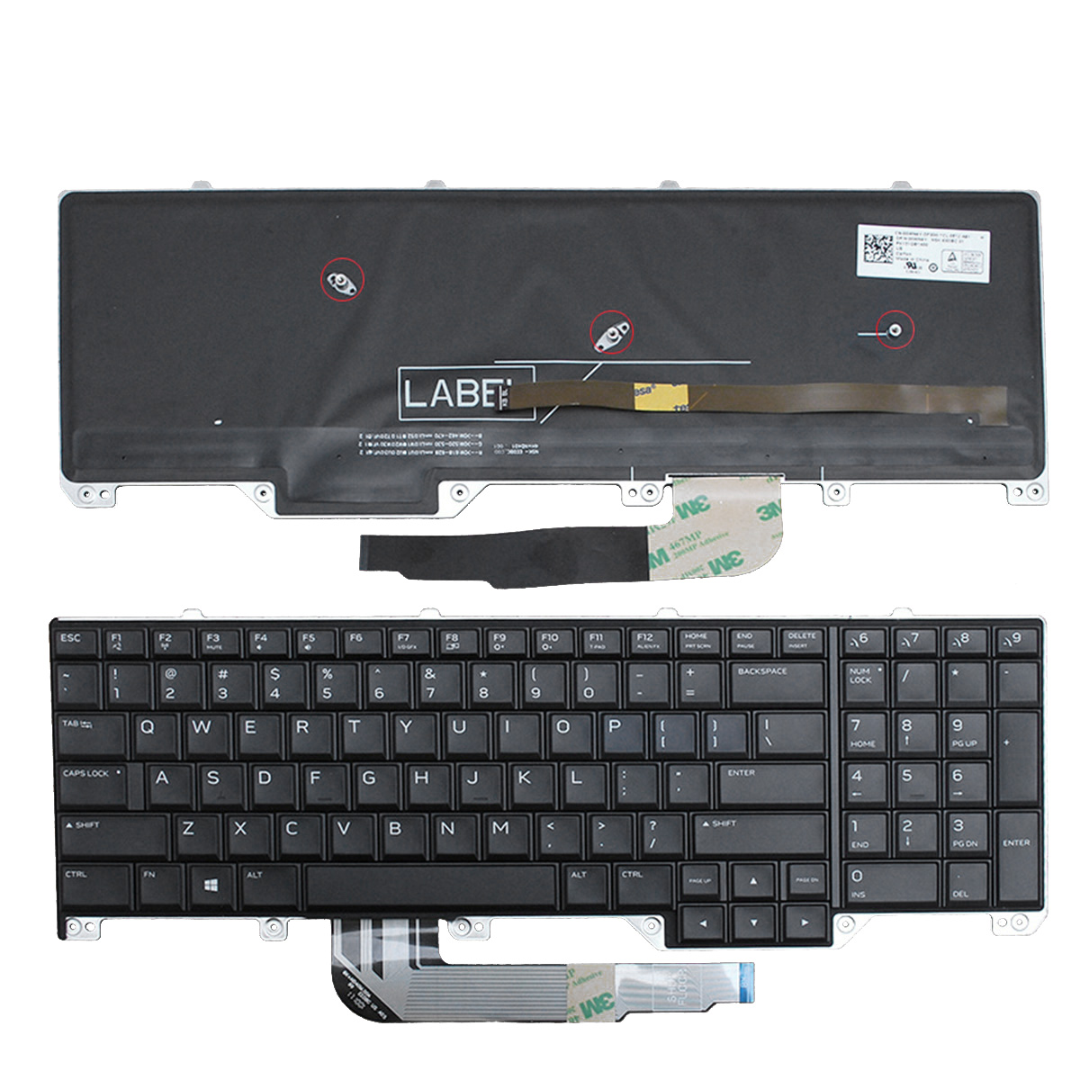 

New Laptop Keyboard for DELL Alienware 17 R4 Keyboard Backlit US Keyboard Replacement