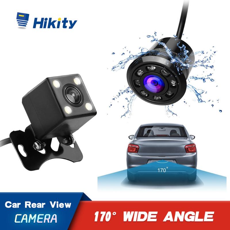 

Hikity Car Rear View Camera Universal Backup Parking Camera 4 LED Waterproof Digital monitoring 170 Wide Angle HD Color Image