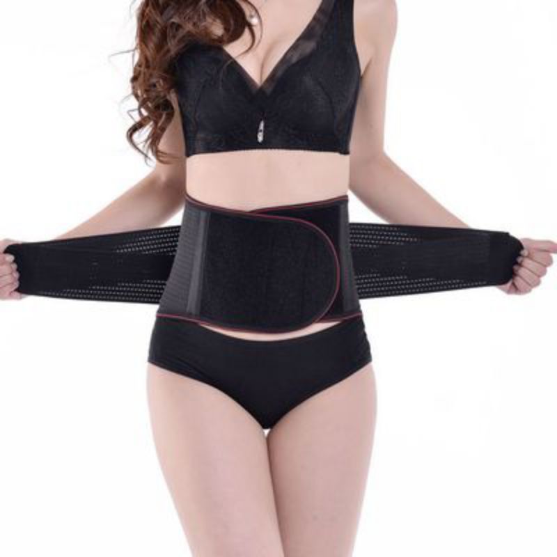 

M-2XL Women Waist Support Belt Breathable Self-heating Lumbar Brace Warmer Protection Relieving Tool