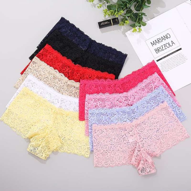 60Pcs/lot Floral Lace Panties for Women Ladies Boyshorts Underwear Briefs Girls Comfortable Seamless Underpants Female Sexy Lingerie Panty-image-526225700