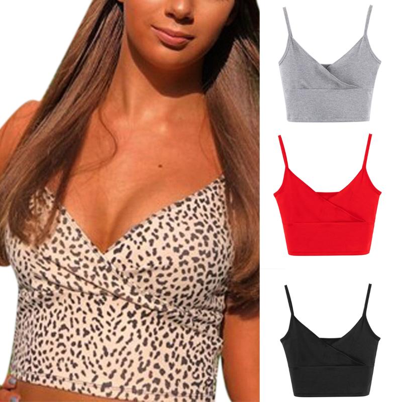 

Summer Camis Crop Top New Fashion Women Sexy Leopared Pattern Tank Tops Vest Sleeveless V Neck cross Cool Streetwear Clubwear