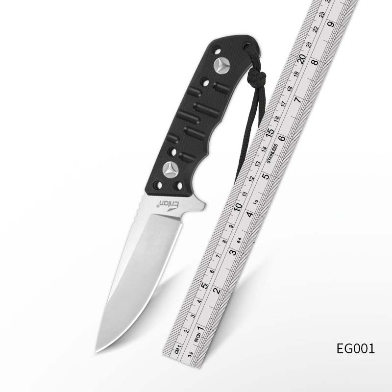 

Promotion Enlan EG001 hunting knife G10 composite fiber anti-skid handle VG10 blade EDC tools EXCLUSIVE SHEATH collection knife