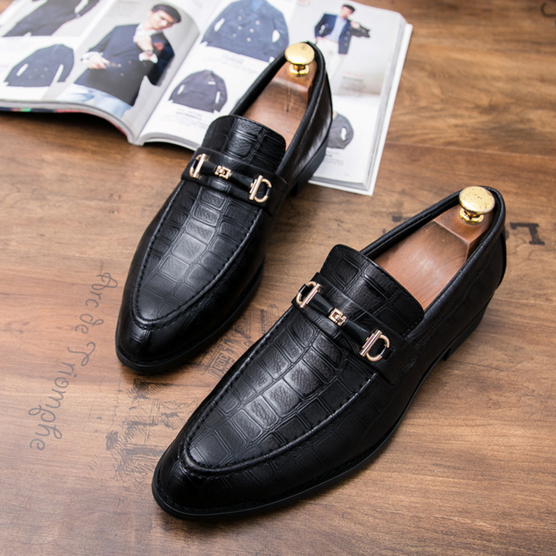 

Casual Driving oxfords formal shoes mens leather wedding shoes 2019 loafers Moccasins Italian Shoes for Men SIZE 38-44, White