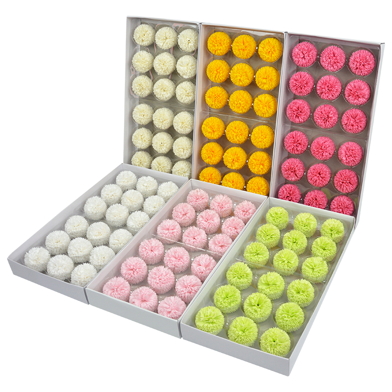

18PCS Dia 7cm big Dandelion Soap Flower ball Artificial Flowers DIY Gift for Valentine's Day Wedding Home Decor Flower Art, White