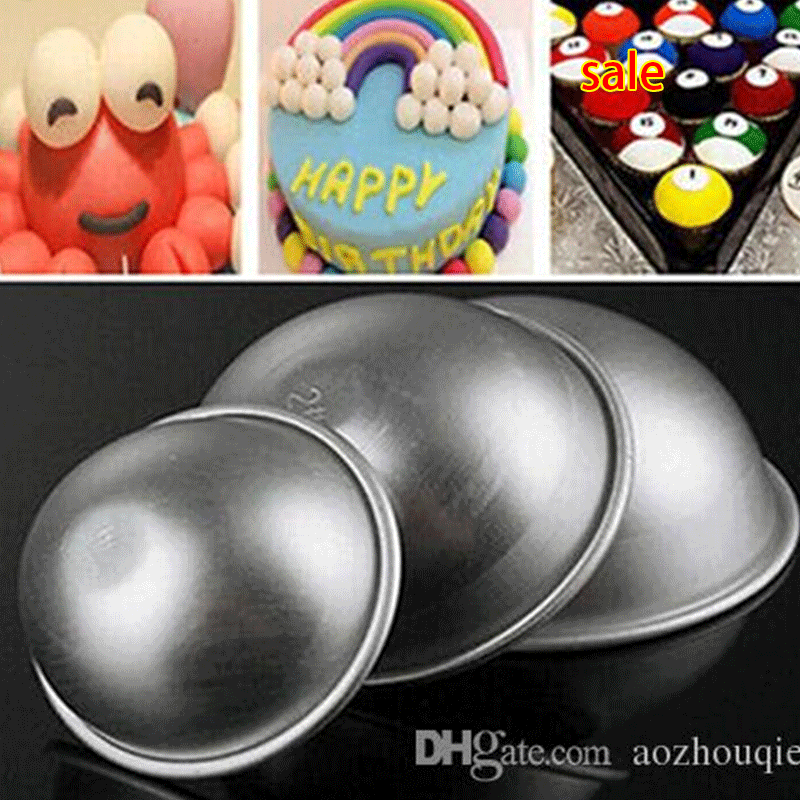 

New Hot Selling Mold Mould Aluminum Ellipsoid Cake Bath Bomb Molds 3 Size