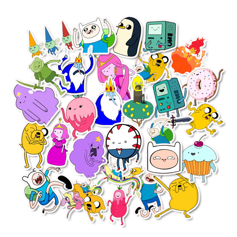 

50pcs/Set Cartoon Animation Characters Waterproof Girl Stickers for Skateboard Suitcase Guitar Electric Car Graffiti DIY Sticker, Mixed