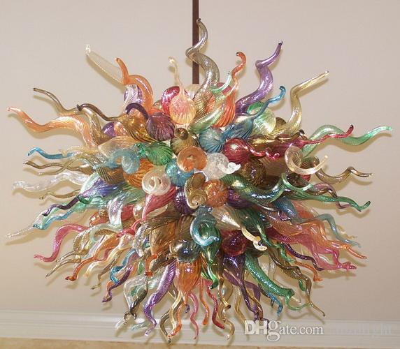 

Handmade Blown Glass Chandeliers Modern Art Home Decor Murano Glass Chandeliers Customized Glass Pendant Lamps