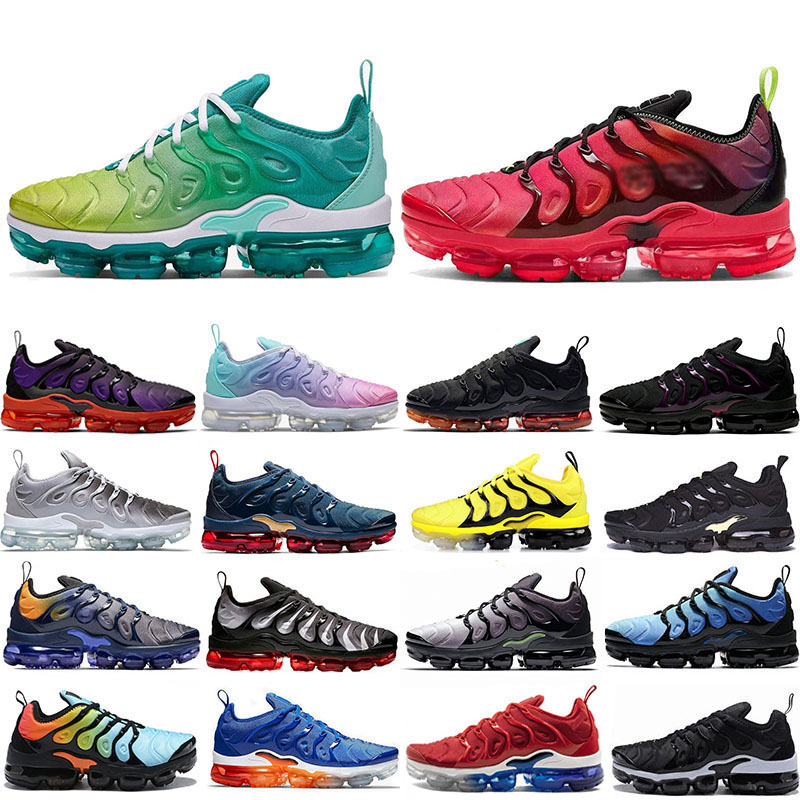 

TN Plus Black gold TRIPLE WHITE Running Shoes Lemon Lime Red Game Royal Grape Firecracke Volt Men Sport Sneakers Size 36-47, Hyper blue 40-47