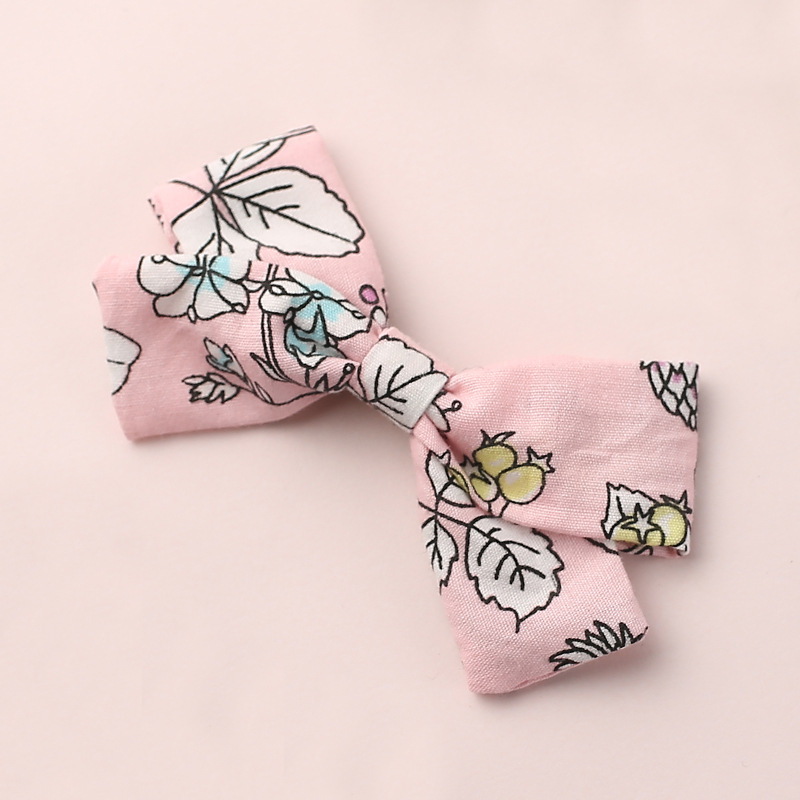 

free shipping 6pcs Hair Bands Cotton Nylon Girls Babys bow Head Accessory Headbands Print Flower Bowknot Hair clips, 20200229083