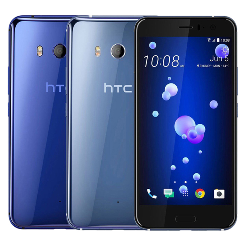 

Refurbished Original HTC U11 5.5 inch Snapdragon 835 Octa Core 4GB/6GB RAM 64GB/128GB ROM 12MP+16MP Unlocked 4G LTE Android Phone DHL 1pcs, Black