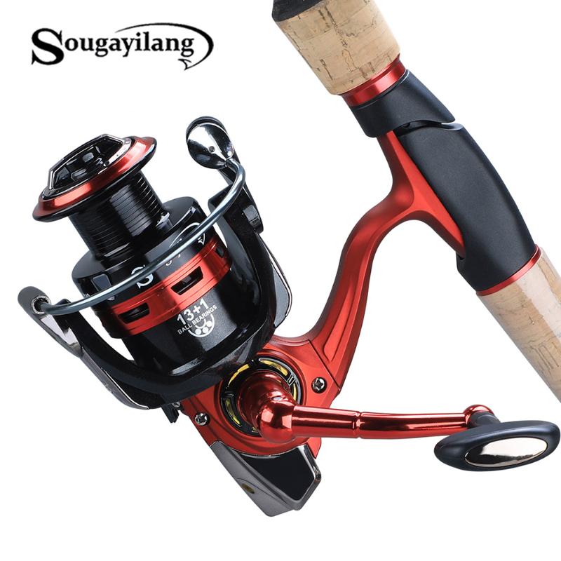 

Sougayilang 14BB Ball Bearings Spinning Fishing Reels Saltwater Sea Fishing Reel Speed Full Metal Body Coil Reel Wheel