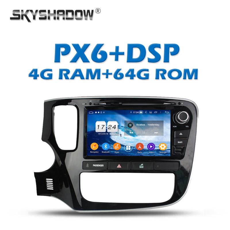 

PX6 DSP Car DVD Player IPS Android 9.0 4G+64G GPS Google Map RDS Radio wifi Bluetooth 5.0 For MITSUBISHI Outlander 2014 - 2017