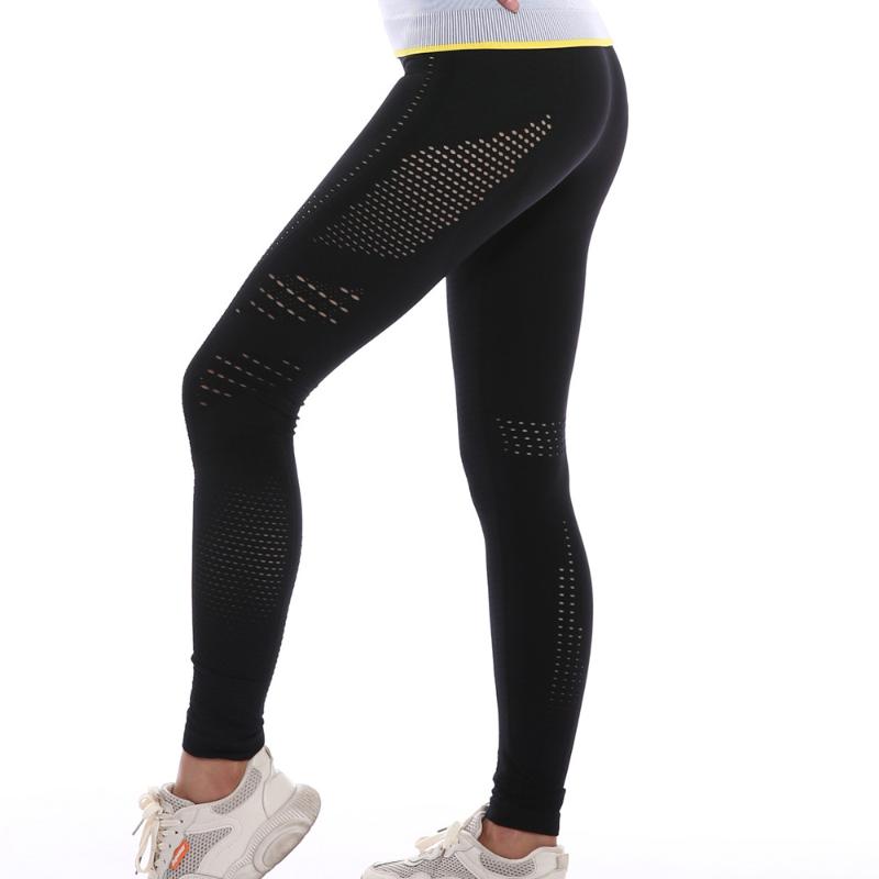 

Seamless Tummy Control Yoga Pants Stretchy High Waist Compression Tights Sports Pants Push Up Running Women Gym Fitness Leggings, Black