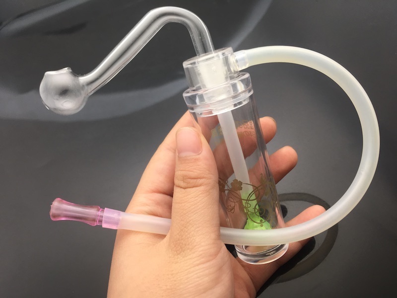 

Protable Mini plastic oil rig bong 10mm cheap plastic oil burner water bong hand pipe for smoking