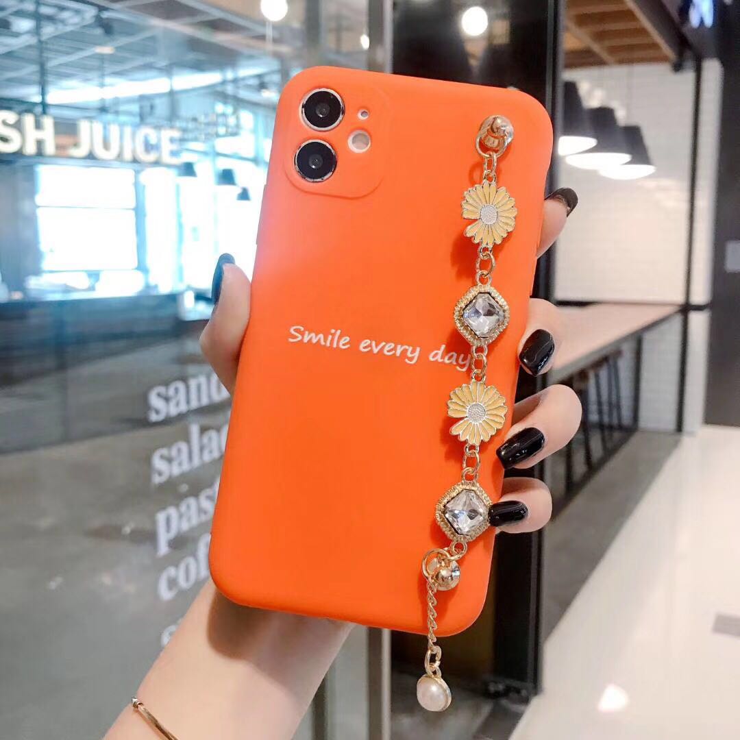 

Bracelet Phone Case For iPhone 11 Pro XS Max XR X 6 7 8 Plus Bracelet Armband Silicone Case, Navy blue