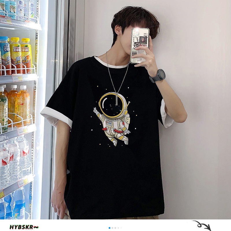 

HYBSKR Men Hip Hop Summer Graphic T Shirts Man's 2020 Printed Streetwear T-shirt Couple Korean Black Short Sleeve Tshirts 3XL, White(asiansize)