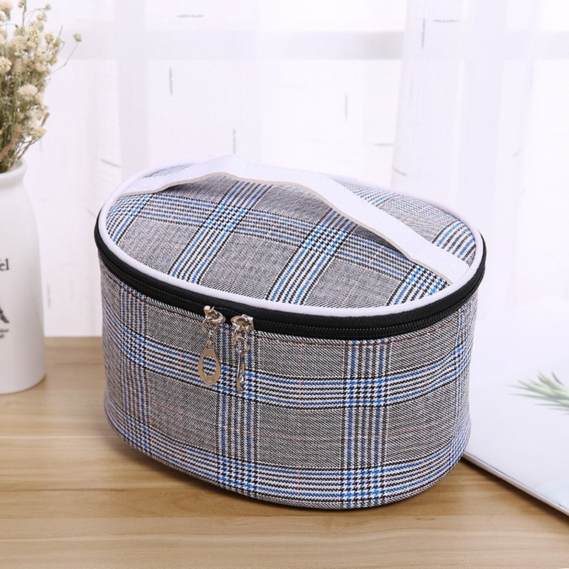 

2020 new women's cosmetic bag casual fashion ladies cosmetic bag fashion large capacity ladies storage, Blue