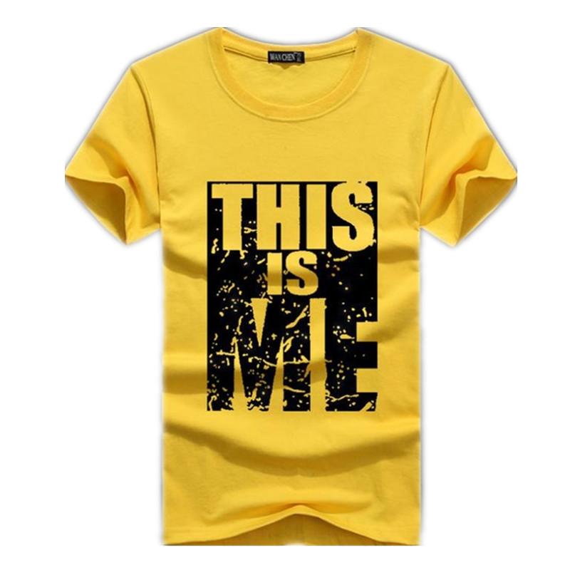 

Brand Clothing Men T -Shirt Swag Men Cotton Print Mens T Shirt Homme Fitness Camisetas Hip Hop Tshirt Male Size -5XL, Black