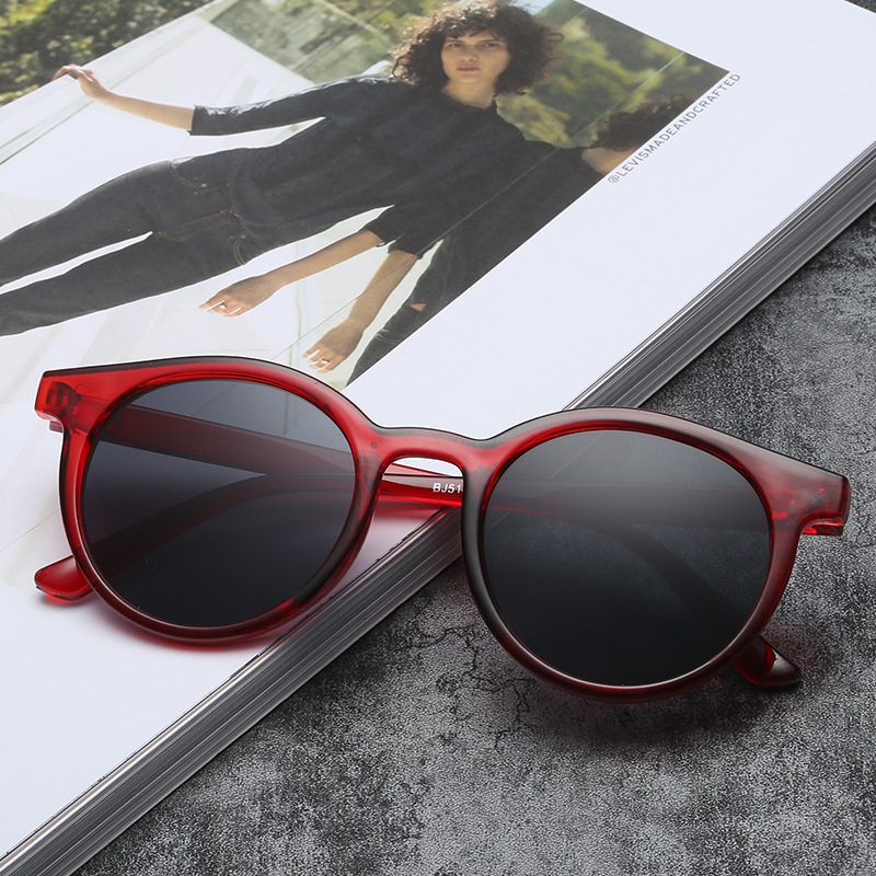 

Vintage Classic big Frame Round Sunglasses Women/Men Alloy Mirror Sun Glasses Vintage Shopping Mirror