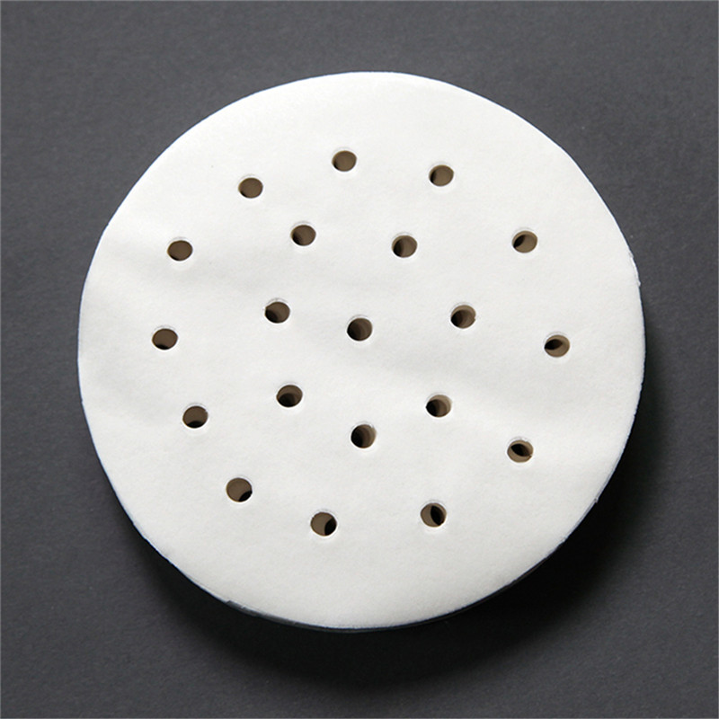 

100Pcs/Pack Perforated Steamer Pads Non-Stick Air Fryer Liners Dim Sum Papers White