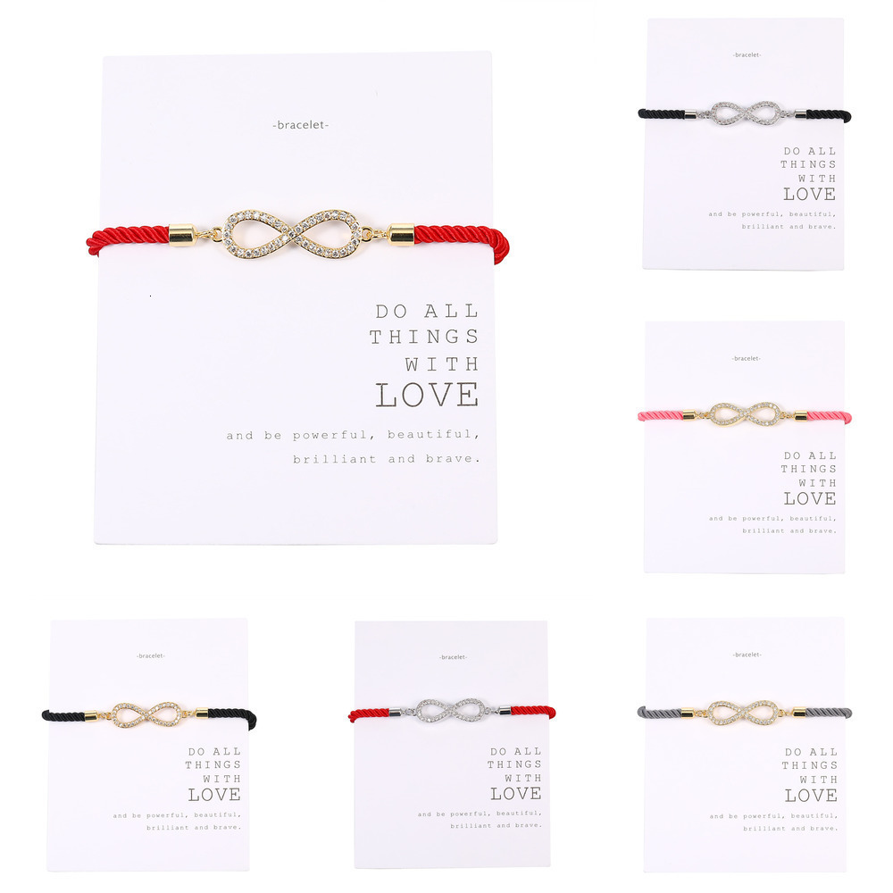 

Jewellery 8 Take Drawcord Hand Bronze And Zirconium Shi Zhenjin Electroplate Infinite The Word Heart Cross Life Tree Bracelet Hand Rope