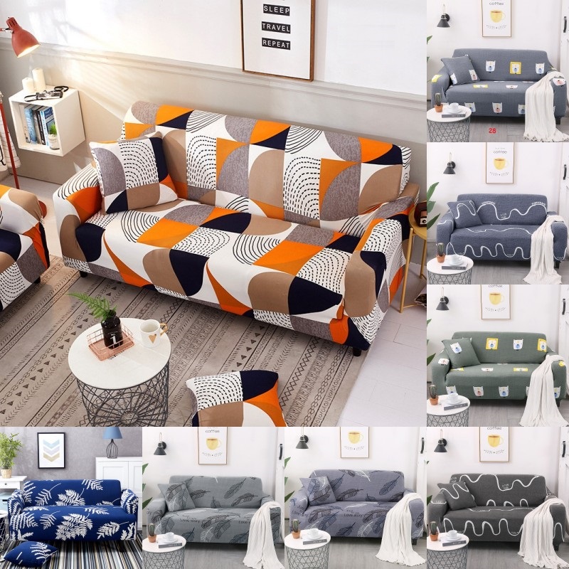 

Stretch Sofa Cover 1/2/3/4 Seater Sofa Cover INS Child Room Living Room Slipcovers Dust Proof Elastic Couch Cover