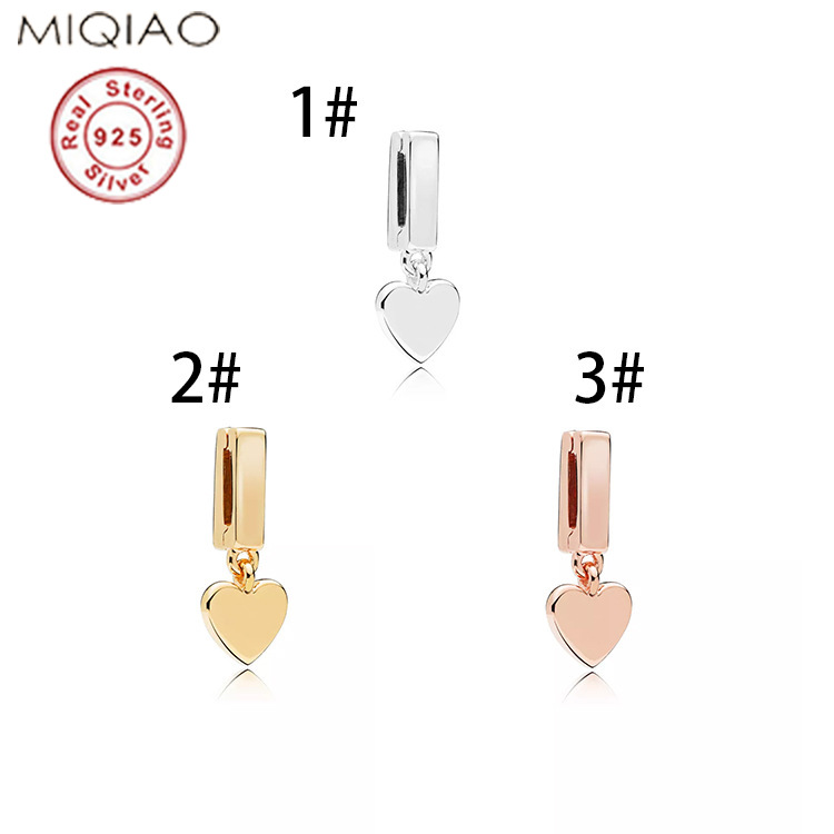 

Other Fit For Reflections925 Silver Rose Gold Flowing Heart-shaped Silicone Fixing Clip Charm Positioning PDSP120