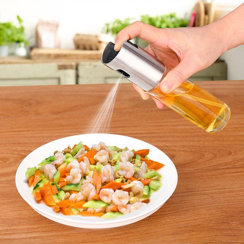 Küche edelstahl Olivenöl Sprayer Öl Spray Leere Flasche Essig Flasche Öl Spender