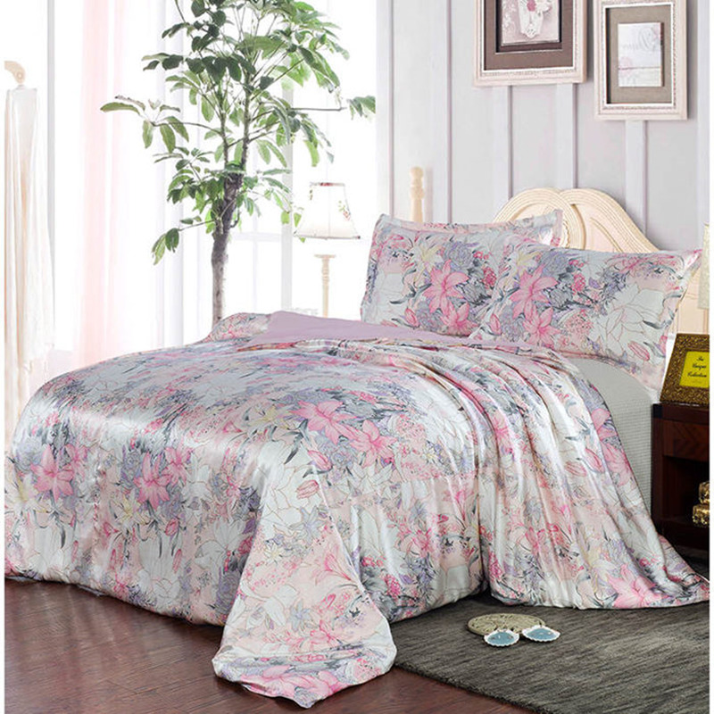 Floral Silk Duvet Cover Set Online Shopping Floral Silk Duvet