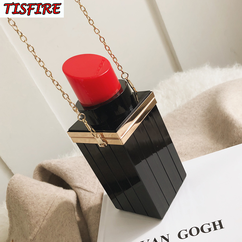 lipstick clutch bag