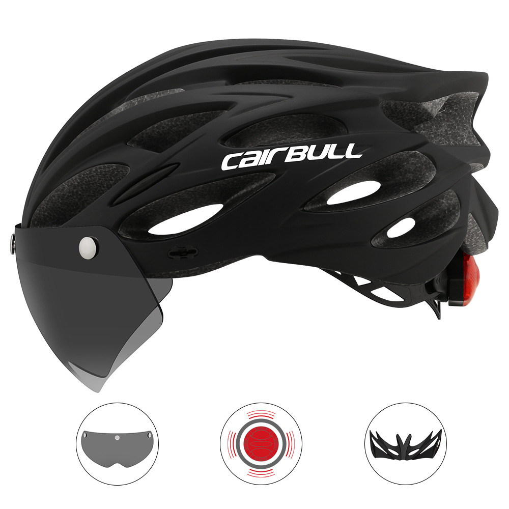 bicycle helmet with goggles