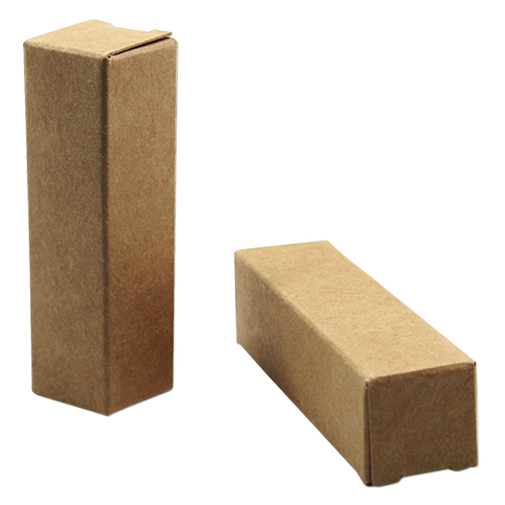 

100pcs Kraft Paper Colorful Lip Stick Craft Storage Box for Party Favor Gifts DIY Cardboard Lipstick Handmade Bottle Wedding Packaging Boxes