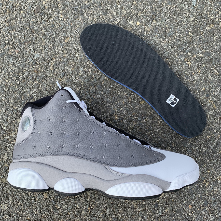 

13 Atmosphere Grey Men basketball shoes 13s Real Carbon fiber Sports Sneakers Top quality Outdoor Xiii Athletics Free Shippment With Box