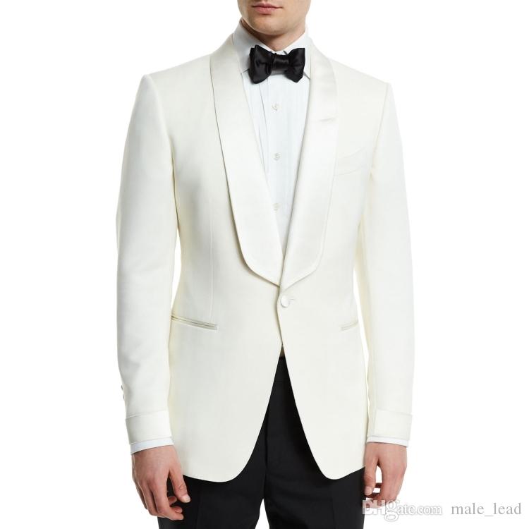 

Fashion One Button Groomsmen Shawl Lapel Groom Tuxedos Mens Wedding Dress Man Jacket Blazer Prom Dinner 2 Piece Suit(Jacket+Pants+Tie) A96, Same as image