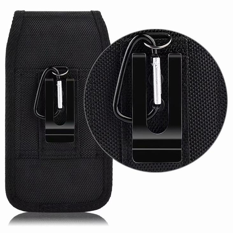 

Men Waist Belt Bum Bag Phone Waist Flip Pockets Leather Cards Holder Case Fashion Bags Running Bag Equipment, 5.2-5.5
