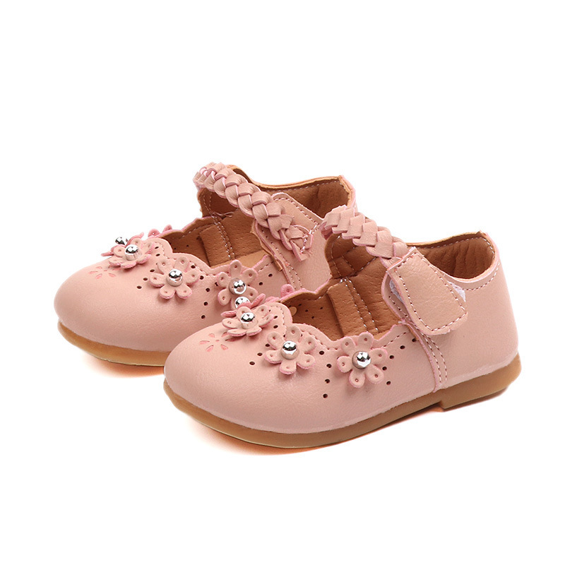 

chaussure fille Baby Toddler shoes girls Small princess Shoes soft sole flowers little Girls Single 8M 10M 12M 15M 2 3 4T, Pink