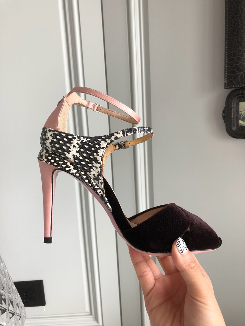 

2021 fashion luxury designer women shoes high heels sandals scarpe firmate Chaussures womens sandale designers sandalss size 35-41 -118, Pink