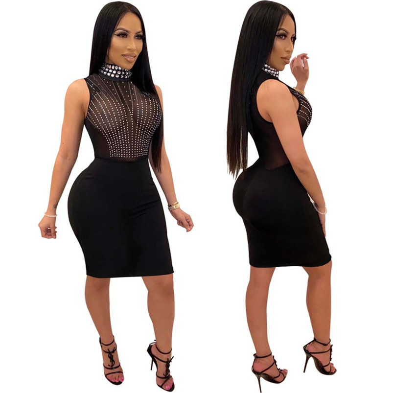 high neck jumper dress