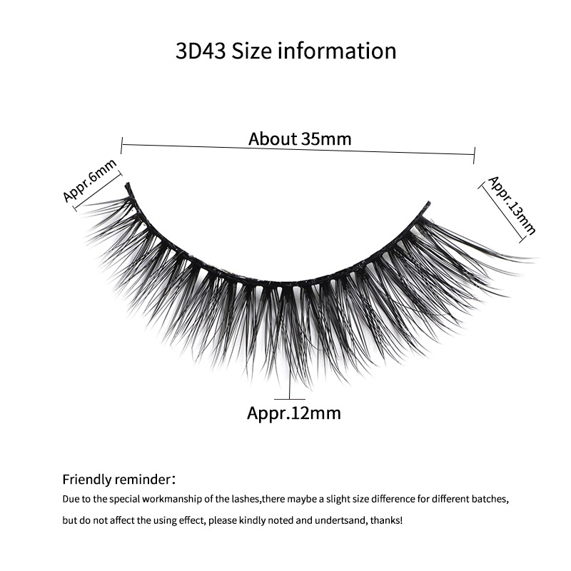 Eyelash Extension Size Chart